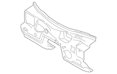 Engine Compartment Insulation Dash Panel Insulator - Front 18, 19, Dual 19 (Convertible, Coupe)