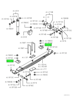 SEAT,RR SUSP SPRING SLIDE 2