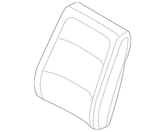 Seat Back Cushion Cover - Right, Front