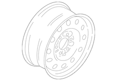 Wheel Rim 18 X 8.5 Alum Mach - Exp Lugs