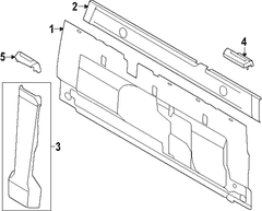 Seat Belt Trim Bezel Guide Bracket <br>Trim that surrounds the opening