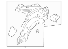 Quarter Panel Bodyside Reinforcement - Right, Inner