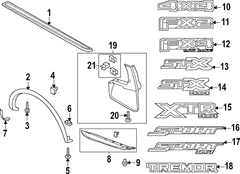 Truck Bed Decal Stripe - Left, Right (XLT)