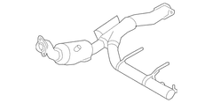 Converter <br>Catalytic and Amplifier; pipe shield Catalytic cnvrtr Pre - Right 3.5L