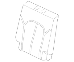 Seat Back Cushion Cover Perforated Sandstone - Right, Rear