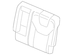 Seat Back Cushion Cover - Left, Rear