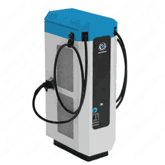 Electric Fuel Dispenser - 180 kW, All-in-One, 2CCS1, 300A, 16 ft, CCR DC