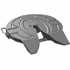Fifth Wheel - Integrated Low-Weight Slider, 48 in, 9.1 in, Left-Hand