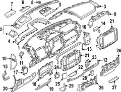 Instrument Panel Cover - Left