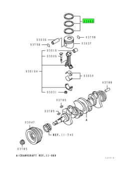 RING SET,PISTON 1