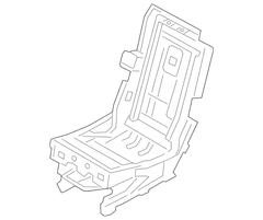 Frame Seat base Cushion <br>Seat 40/BLANK/40 - Left, Rear