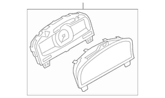 Instrument Cluster - 2.5L (AT)