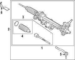 Rod End Tie Spindle <br>Steering Connecting Steering - Right, Outer 3.0L