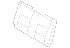 Seat Back Cushion Cover - Left, Rear (XL)