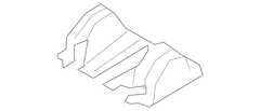 Shield Seat Track Cover - Left, Rear, Back