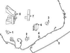 Bracket Bumper Mounting - Left, Rear