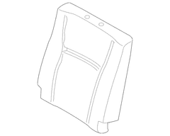Seat Back Cushion Pad - Right, Rear