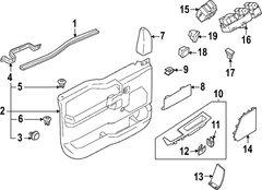 Door Interior Trim Panel - Right, Front (BEV)