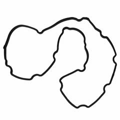 Engine Valve Cover Gasket Rocker - Left