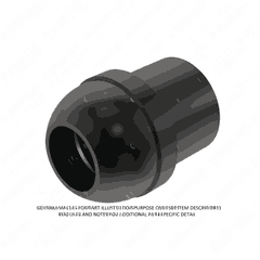 M8 Tube Nipple Nut / Bushing