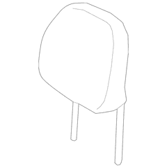 Headrest pad <br>Headrest part of the Seat Perforated - Left, Front