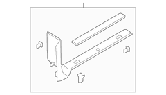 Door Sill Plate Scuff - Right, Front