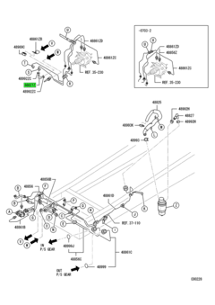 HOSE,P/S OIL RETURN 1