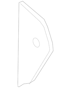 Cover Panel End <br>Instrument Side Cap Corner trim Dash REINFORCED Instrument Sandstone - Left
