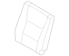 Seat Back Cushion Cover - Right, Rear (Premium)