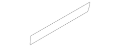 Trim Stripe Tape Decal - Left, Front