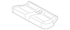 Seat Cover Cushion - Left, Rear (XLT)