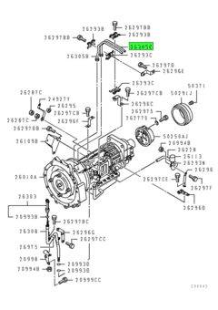 TUBE,A/T OIL COOLER FEED 1