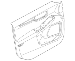 Door Interior Trim Panel - Left, Front, Lower