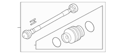 Drive Shaft Prop - Front 3.0L