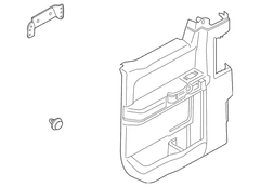 Door Interior Trim Panel - Left, Rear