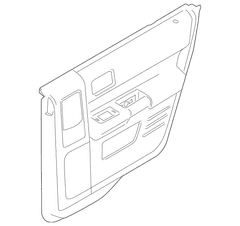 Door Interior Trim Panel - Right, Rear