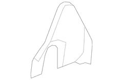 Seat Back Recliner Adjustment Mechanism Cover Shield - Left, Rear
