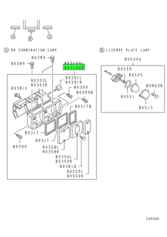 LAMP ASSY,COMBINATION,RR RH 1