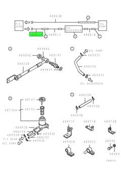 TUBE,P/S OIL RETURN 1