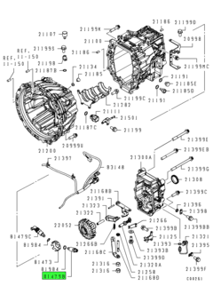 SENSOR,T/M SPEEDOMETER GEAR 2