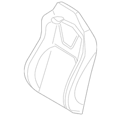 Seat Back Cushion Cover - Right, Front (GT, GT Feature Car)
