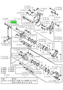 HOSE,FR BRAKE CALIPER CONNECTING 1