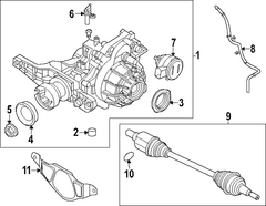 Axle Shaft <br>A single complete and fully assembled cv Joint Half - Right