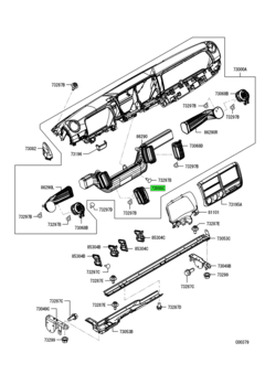 GRILLE,INSTRUMENT PANEL SIDE AIR OUTLET 1