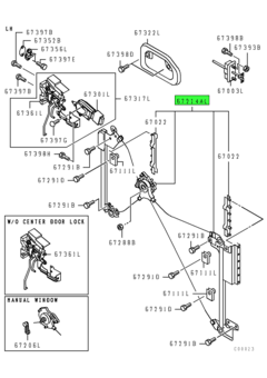 REGULATOR ASSY,FR DOOR WINDOW,LH 2
