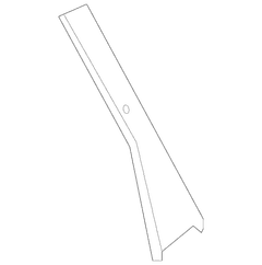 Door Applique Molding Window Frame - Right, Rear