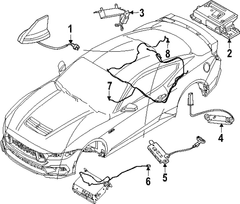 Cable Antenna <br>Antenna Extension Connector wire Satellite - Rear (COUPE)