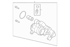 Disc Brake Caliper - Left, Front