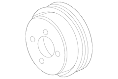 Engine Water Pump Pulley - 7.3L