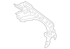 Body D-Pillar Reinforcement - Left, Inner